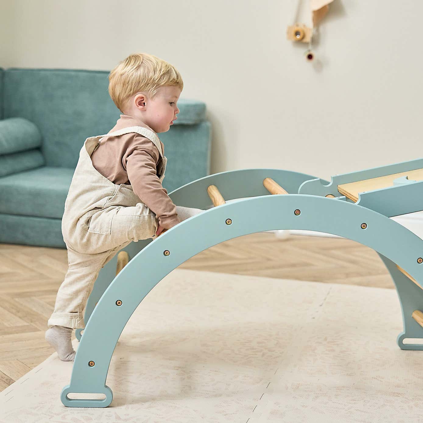 Tutti Bambini Scala Montessori 3 in 1 Pikler Climbing Frame with Climbing Wall