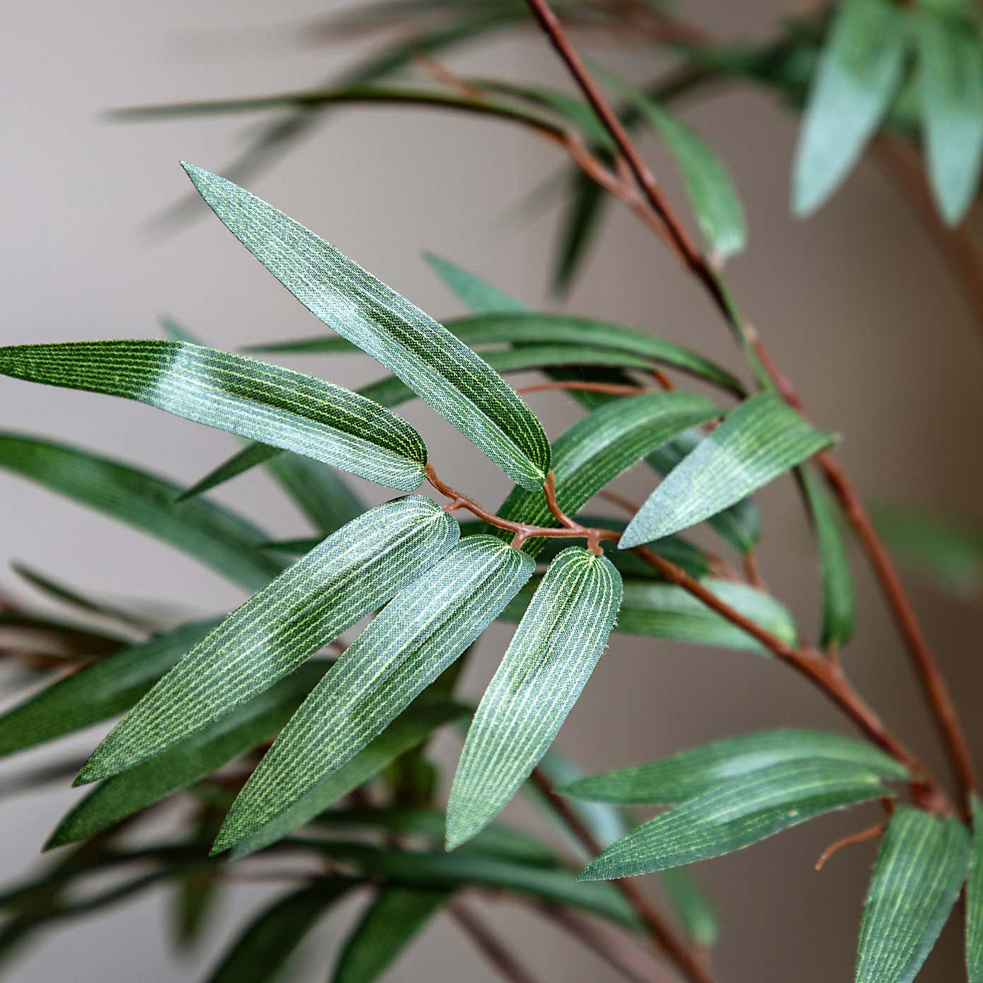 Artificial Medium Bamboo Tree in Black Plant Pot