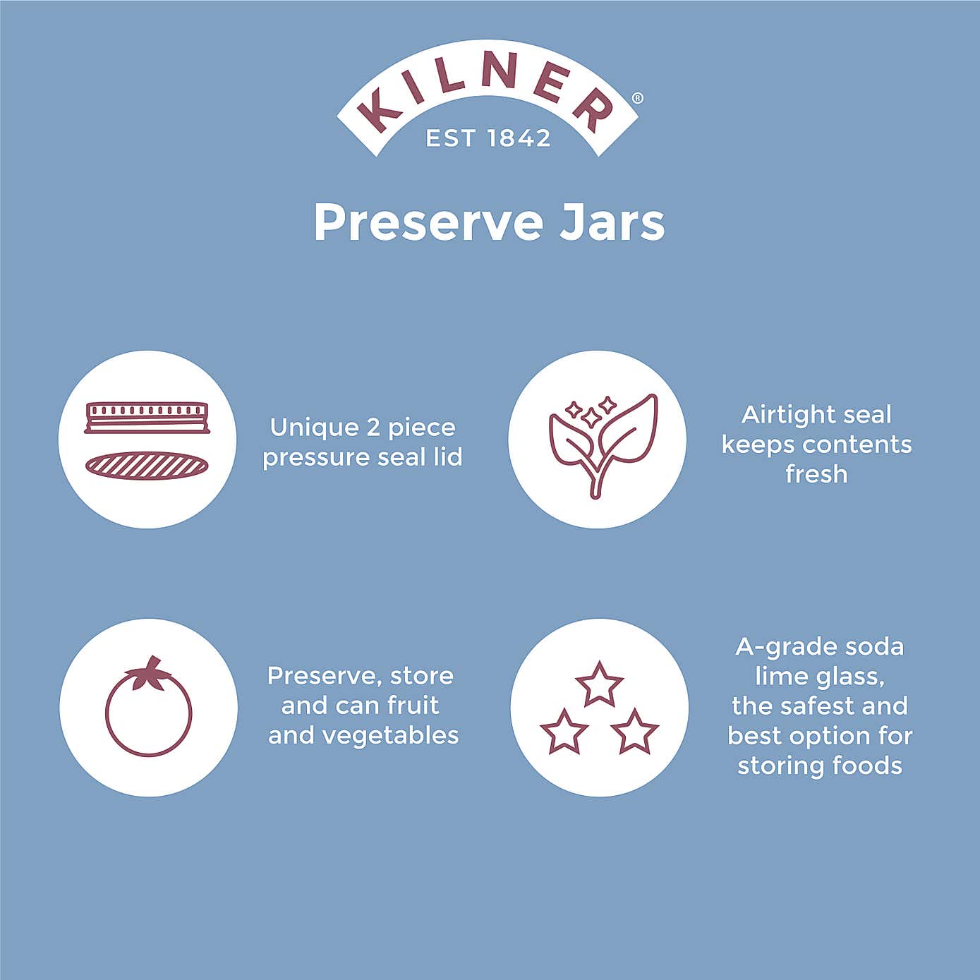 Kilner 1 Litre Preserving Jar