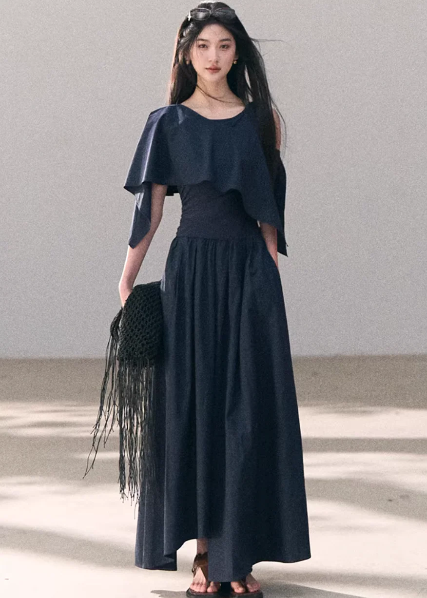 Soft Wrap A-Line Dress
