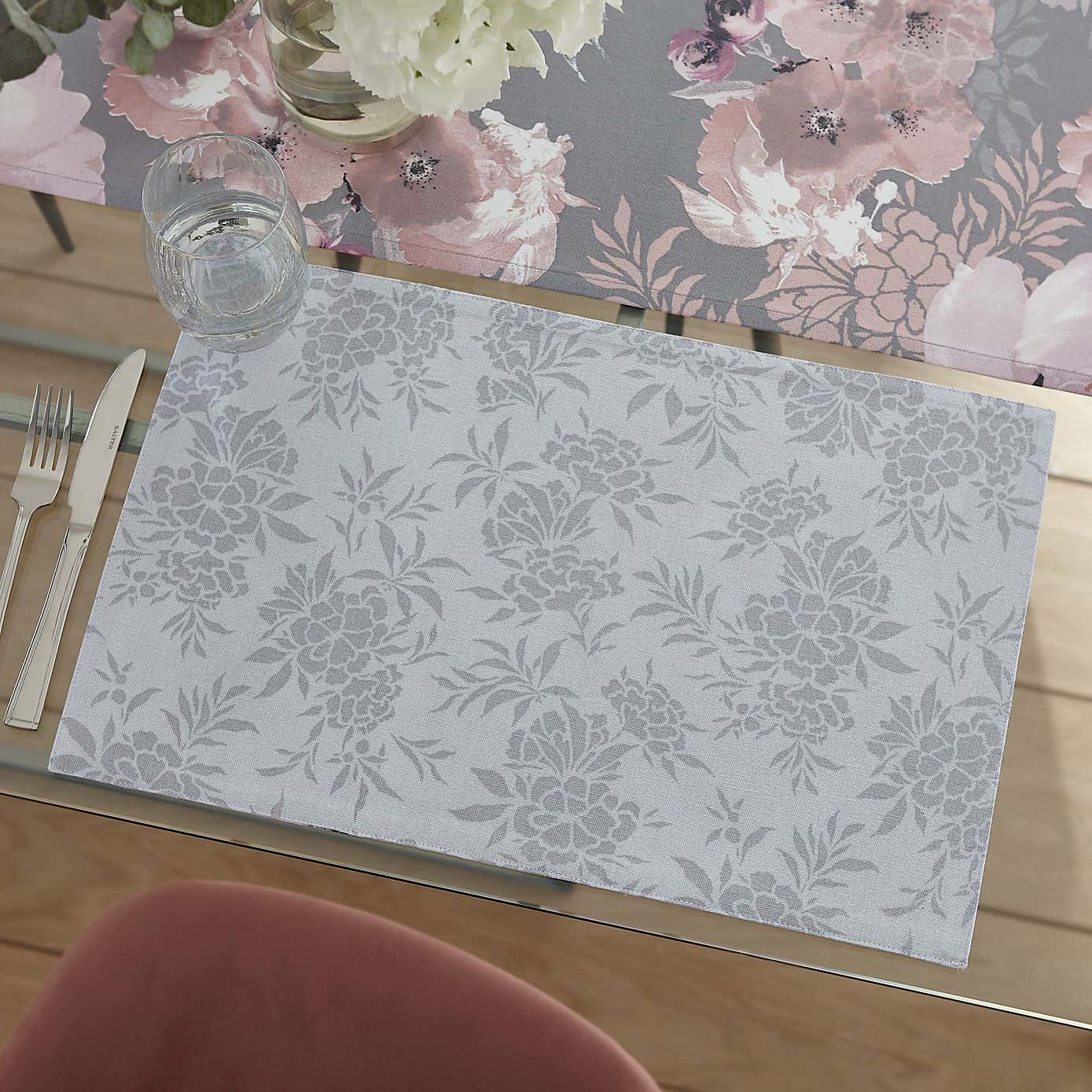 Catherine Lansfield Set of 4 Dramatic Floral Placemats