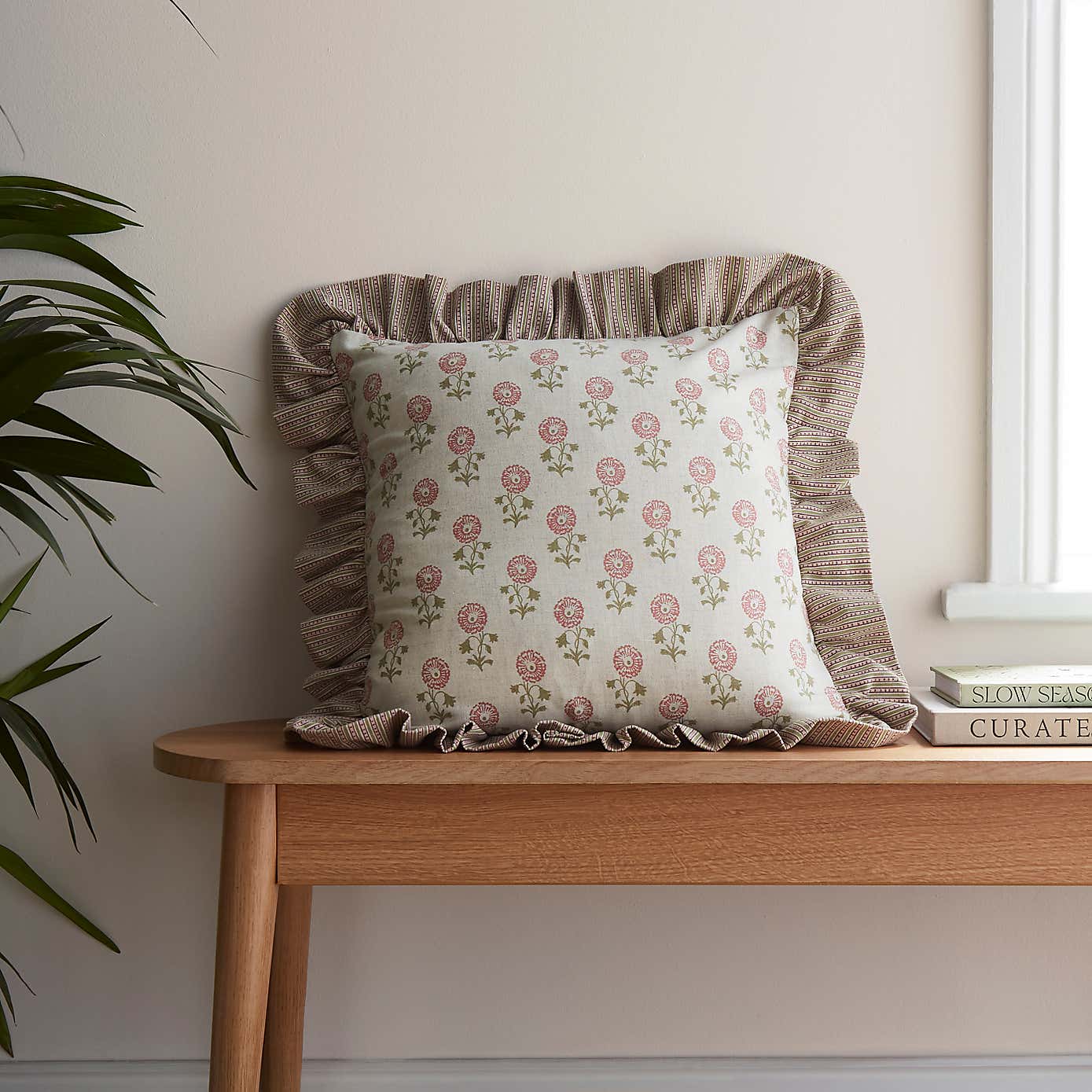Lizzy Tile Frilled Cushion Cover