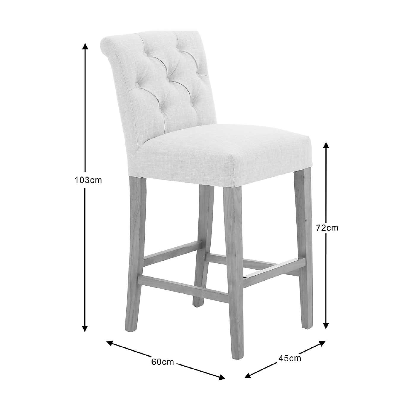 Newbury Counter Height Stool, Linen