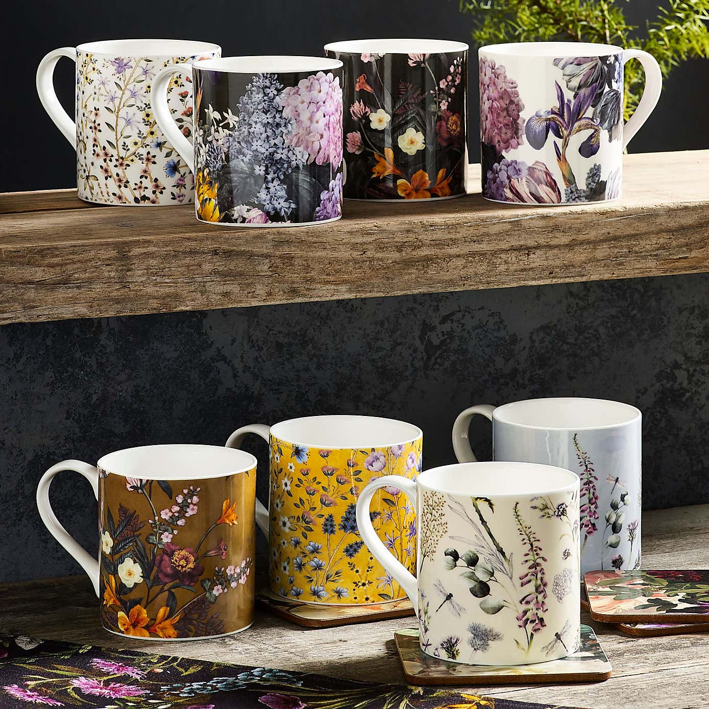 Set of 2 MM Living Lula Bone China Mugs