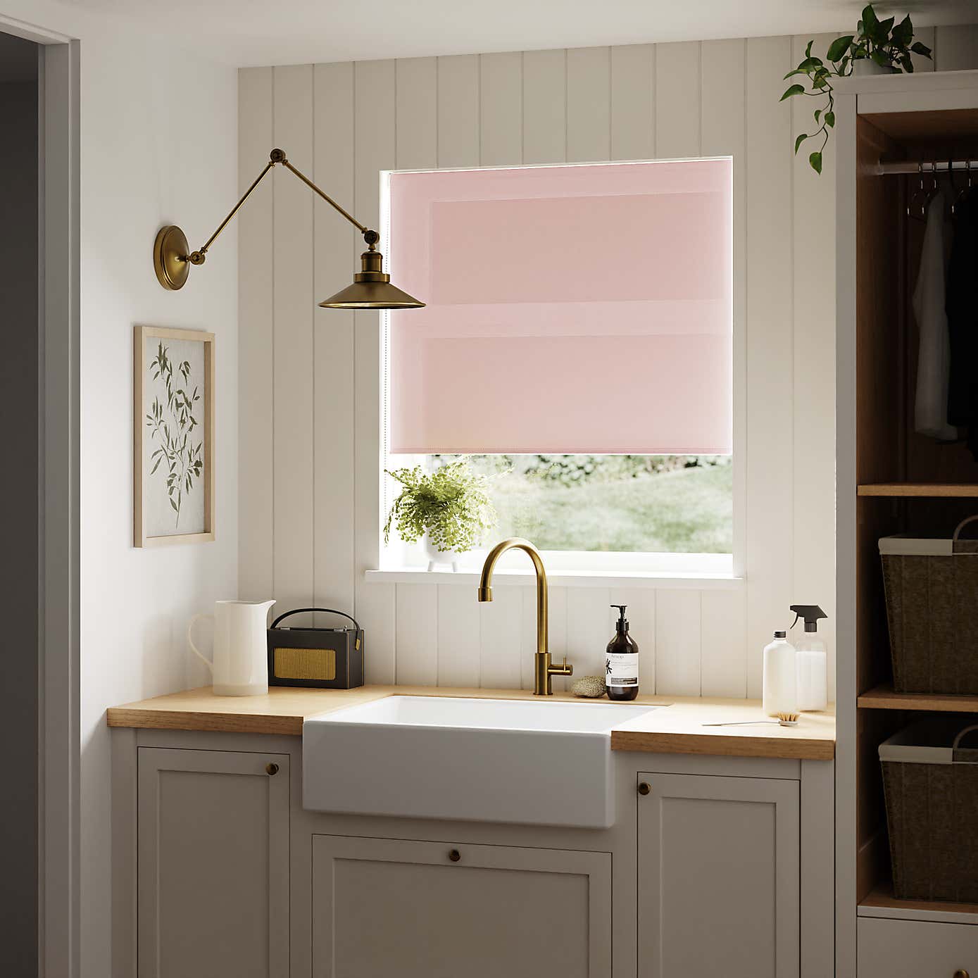 White Sheer Roller Blind