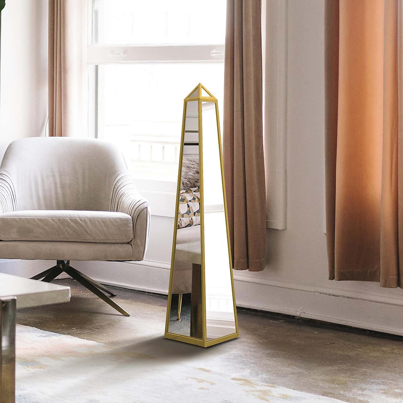 The Obelisk Mirrored Outdoor Garden Ornament