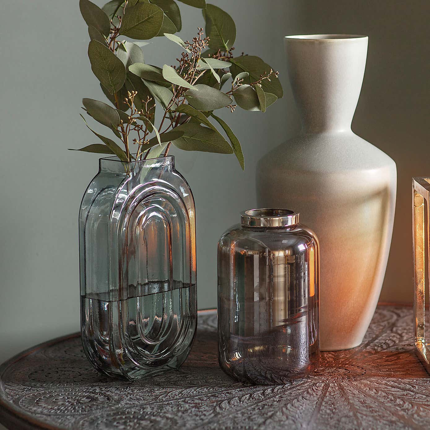 Hattie Grey Vase