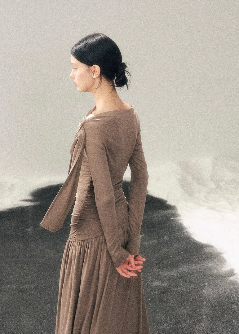 Streamline Draped Dress