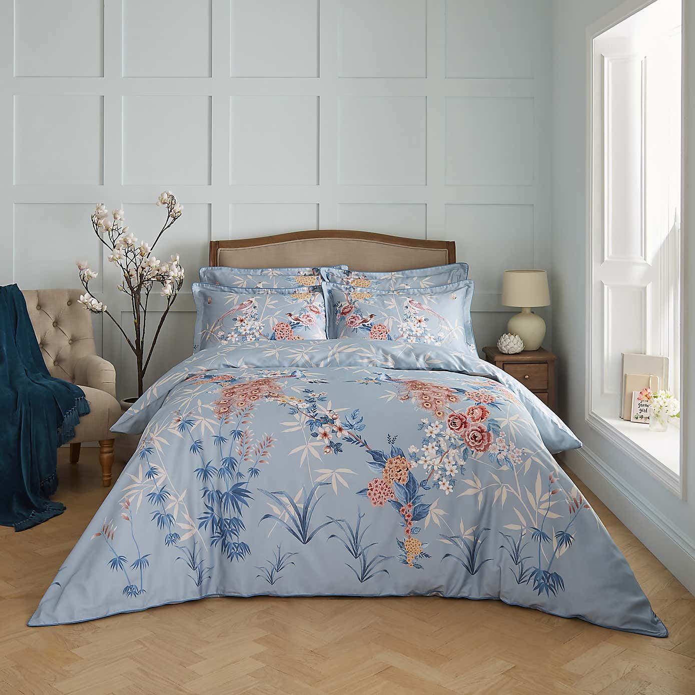 Dorma Love Bird Cotton Duvet Cover and Pillowcase Set