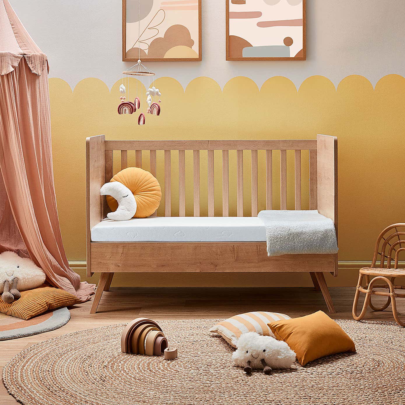 Safe Nights Snuggle Breathable Cot Mattress