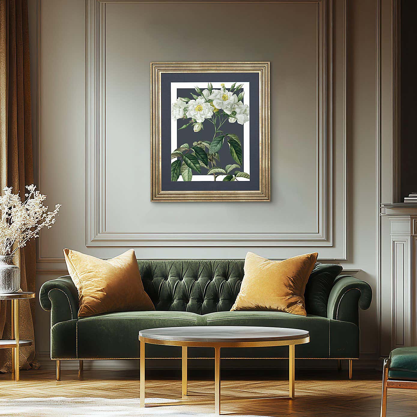 Cedar & Sage Rosa Moschata Framed Canvas