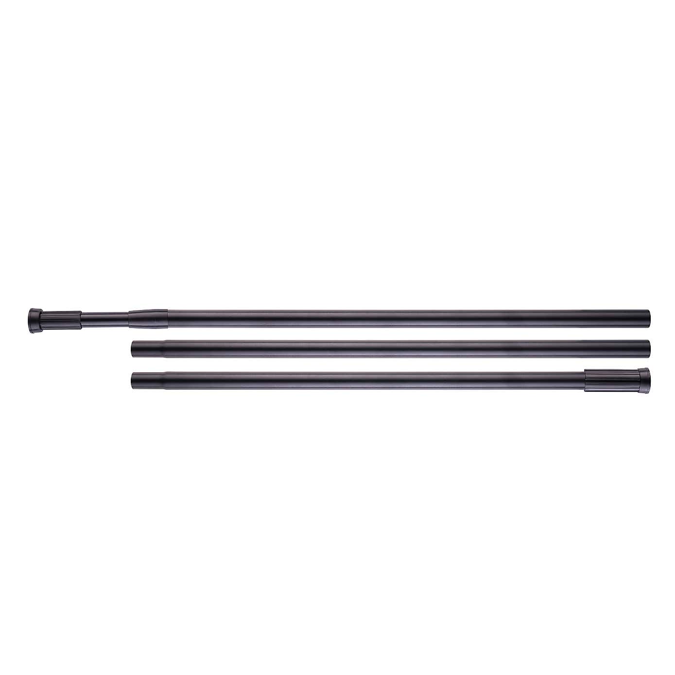 Stretch Extendable Black Shower Rail
