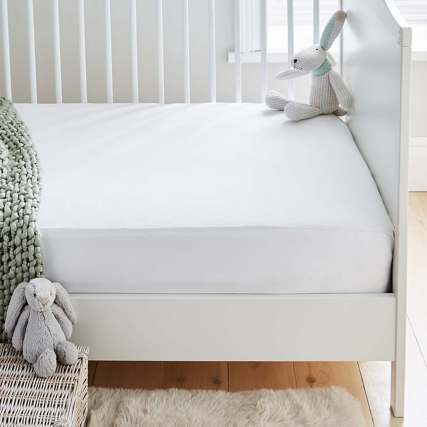 Fogarty Little Sleepers Cotton Terry Waterproof Cot Mattress Protector