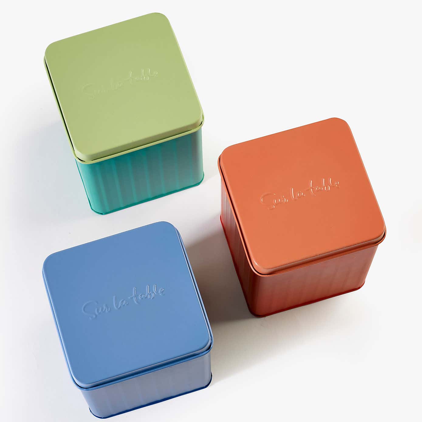 Sur La Table Set of 3 Storage Tins