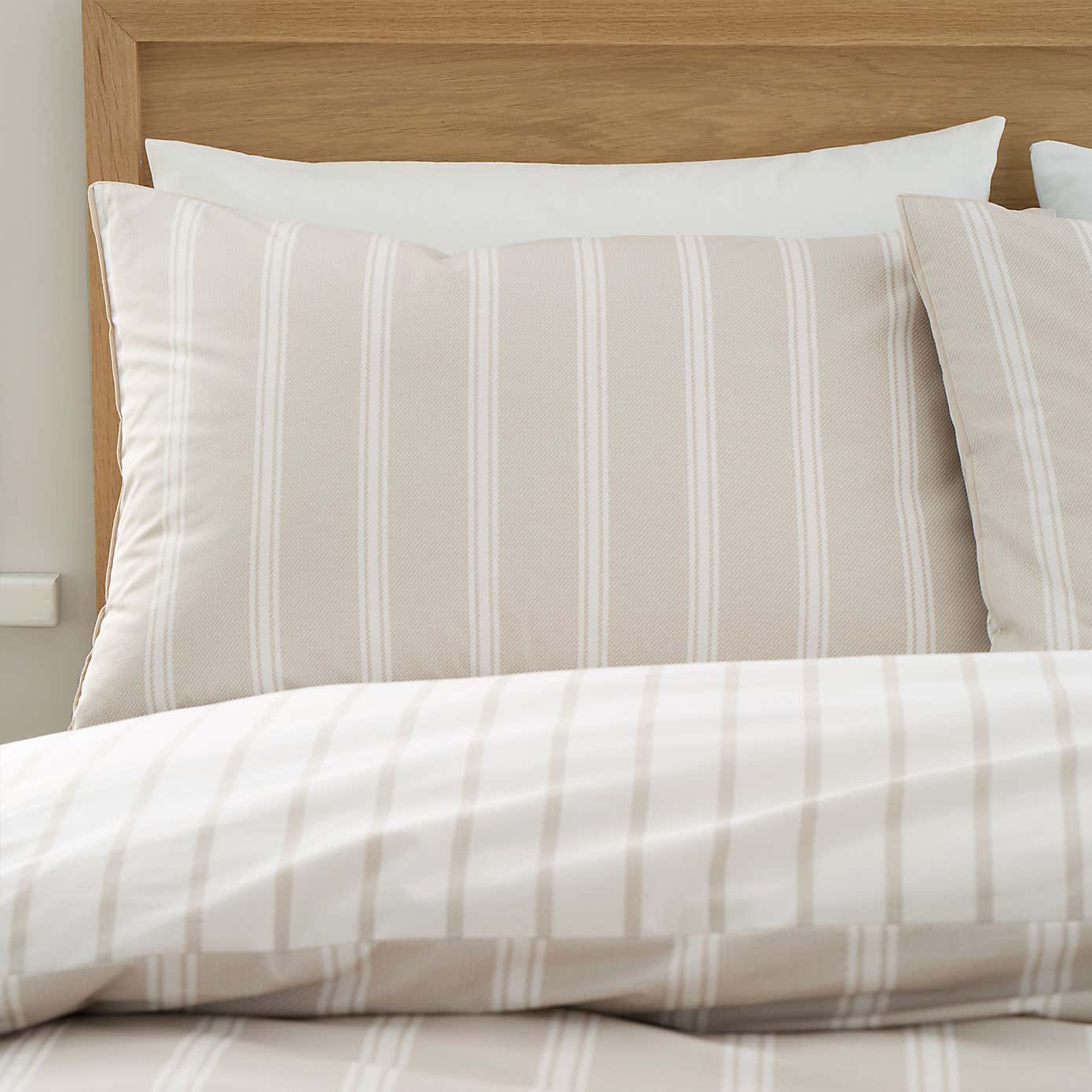 Bianca Ashford Stripe Reversible Duvet Cover & Pillowcase Set