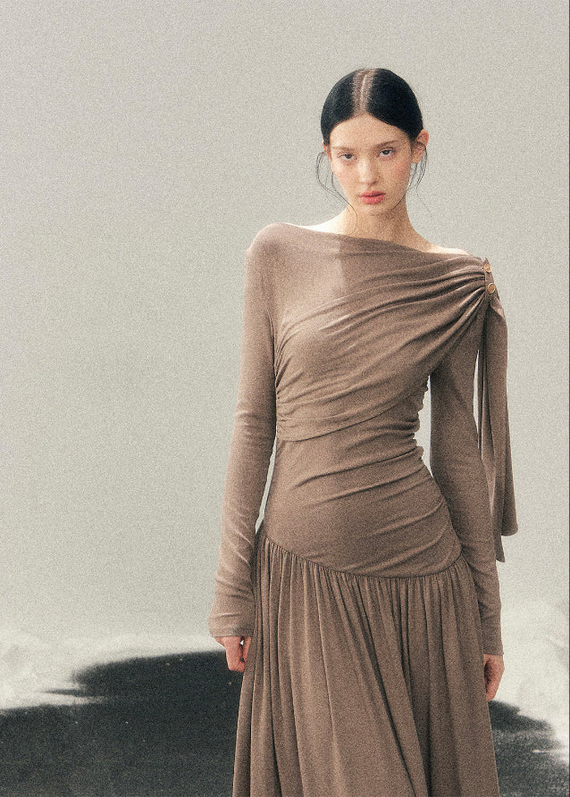 Streamline Draped Dress