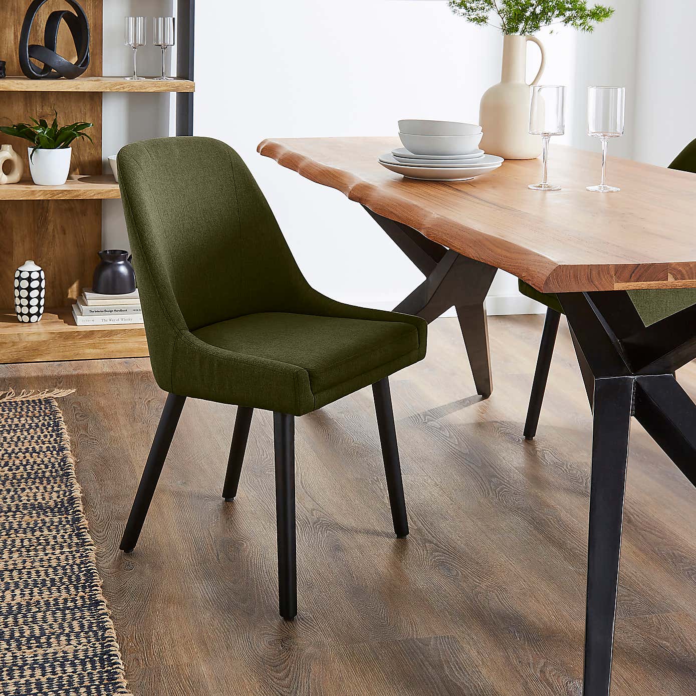 Eddie Luna Fabric Dining Chair