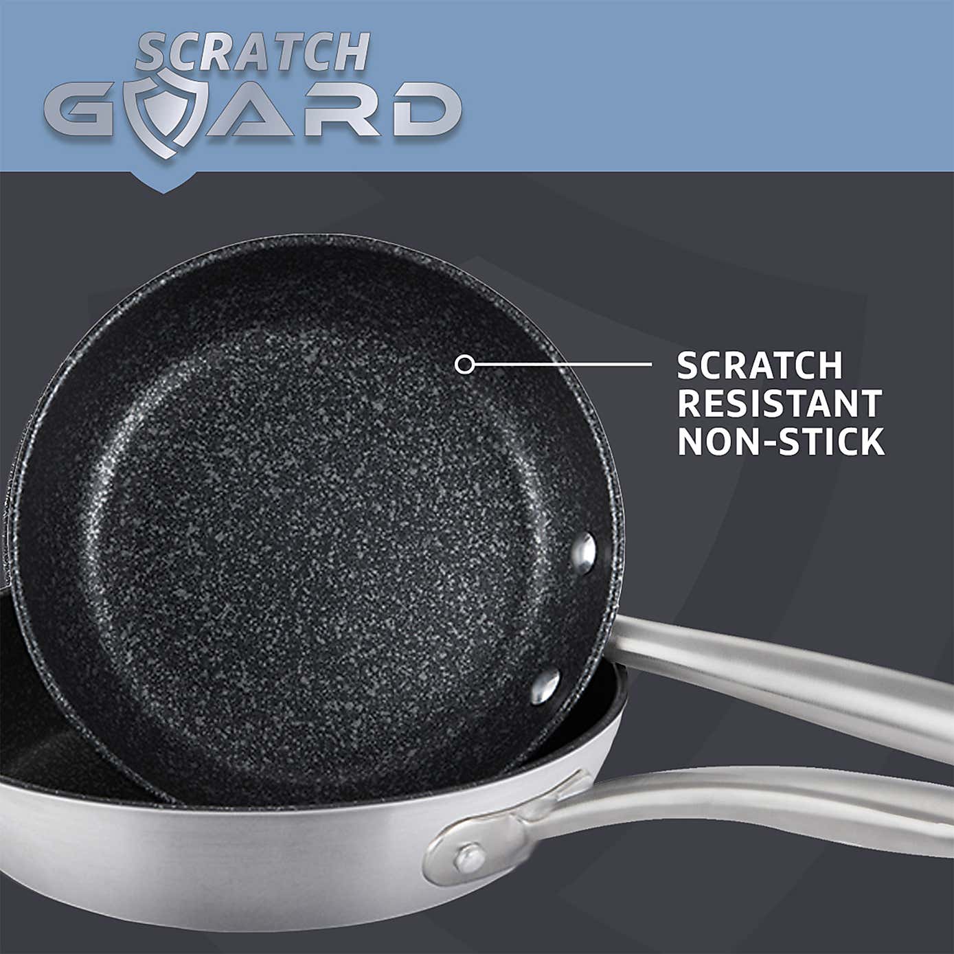 Prestige Scratch Guard Stainless Steel Stir Fry Pan, 29cm