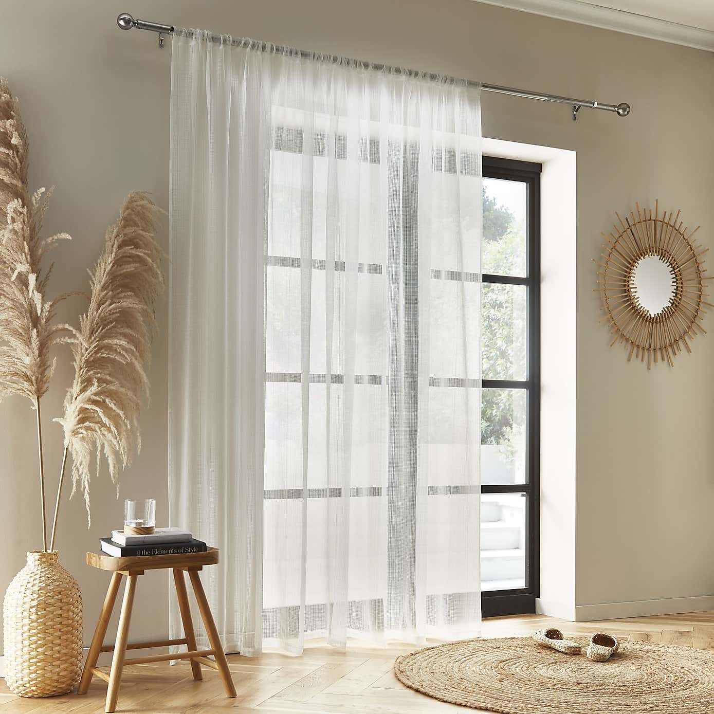 Aspen Slot Top Single Voile Panel