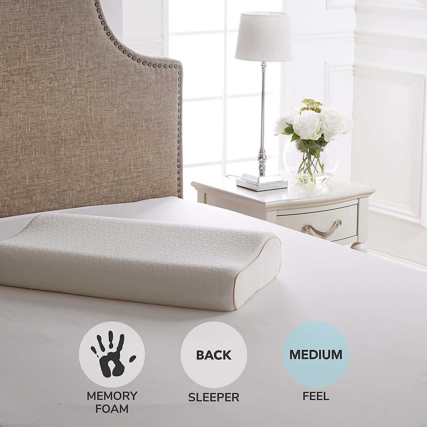 Dorma Tencel Blend Memory Foam Contour Pillow