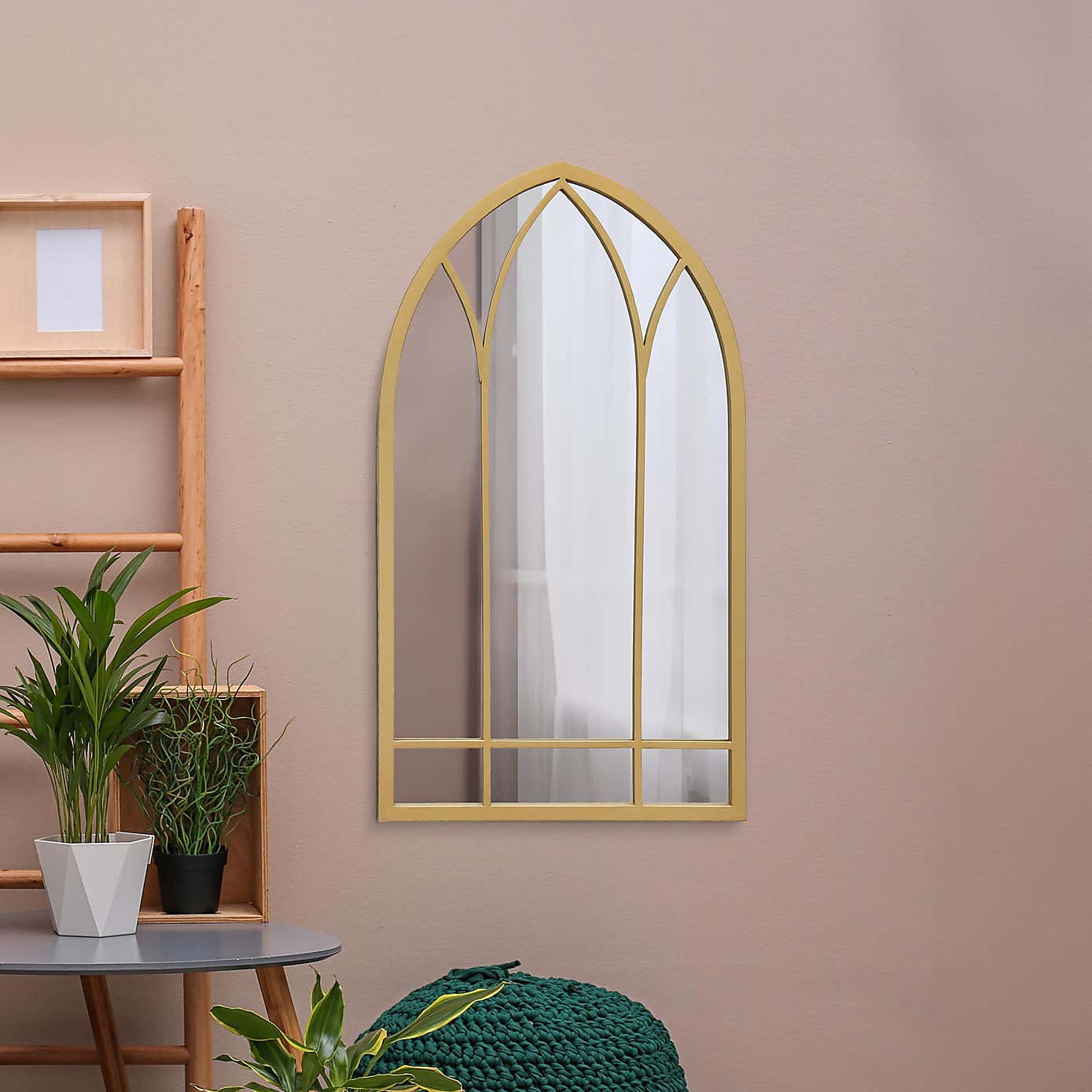 Arcus Window Arched Indoor Outdoor Wall Mirror