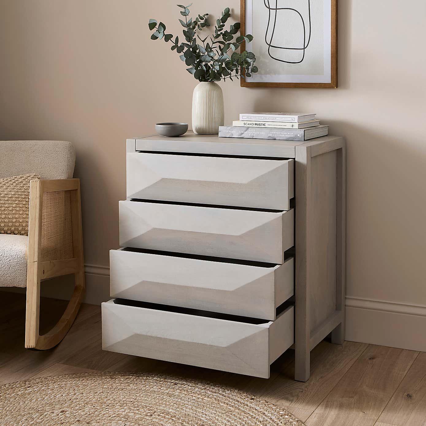 Watkins 4 Drawer Chest, Mango Wood