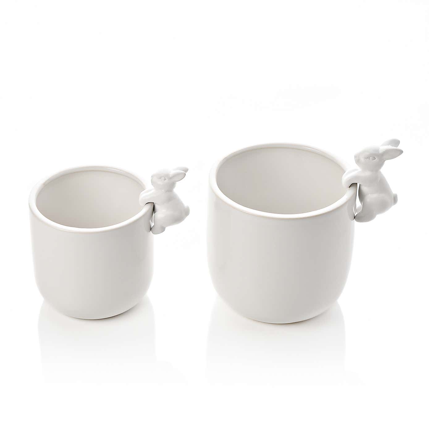 Eggs Traordinary Set of 2 Bunny Planters
