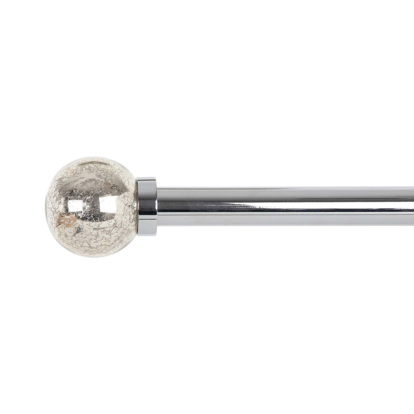 Mercury Extendable Metal Eyelet Curtain Pole​