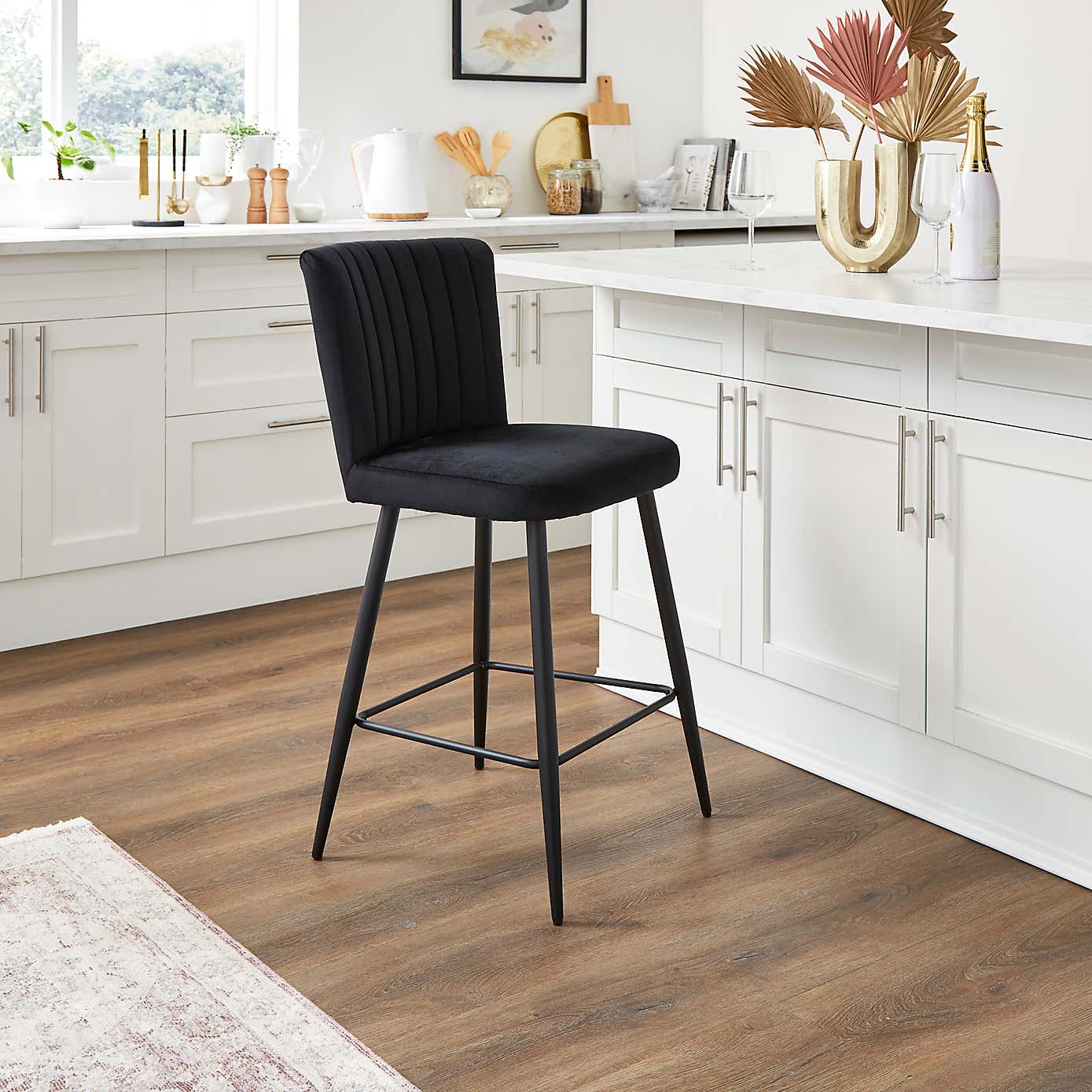 Taylor Velvet Bar Stool