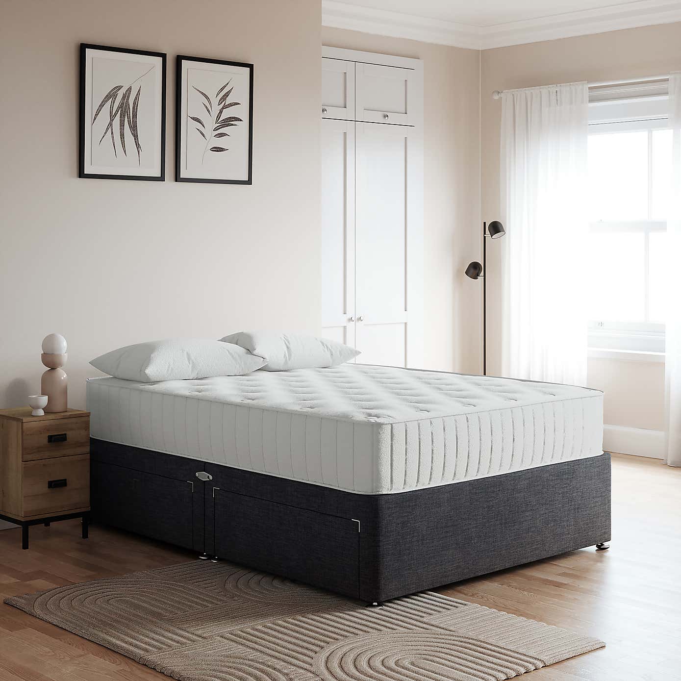Essentials Woven Fabric Divan Base
