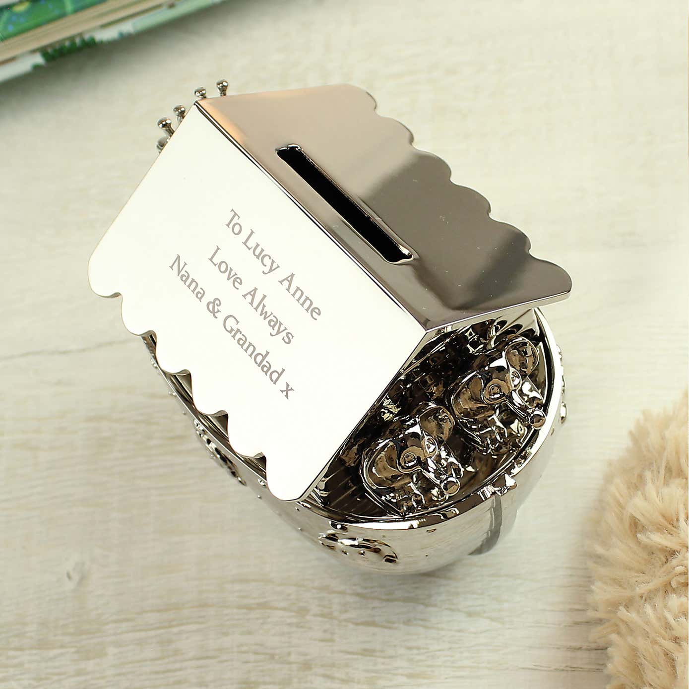 Personalised Noahs Ark Money Box