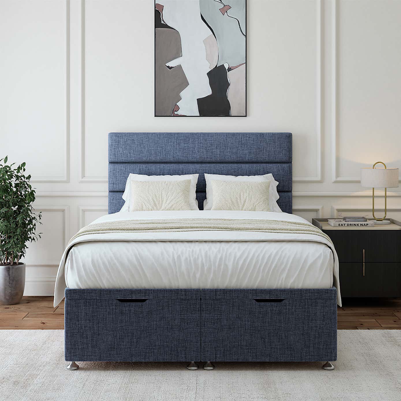 Bedmaster Woven Fabric End of Bed Ottoman Base