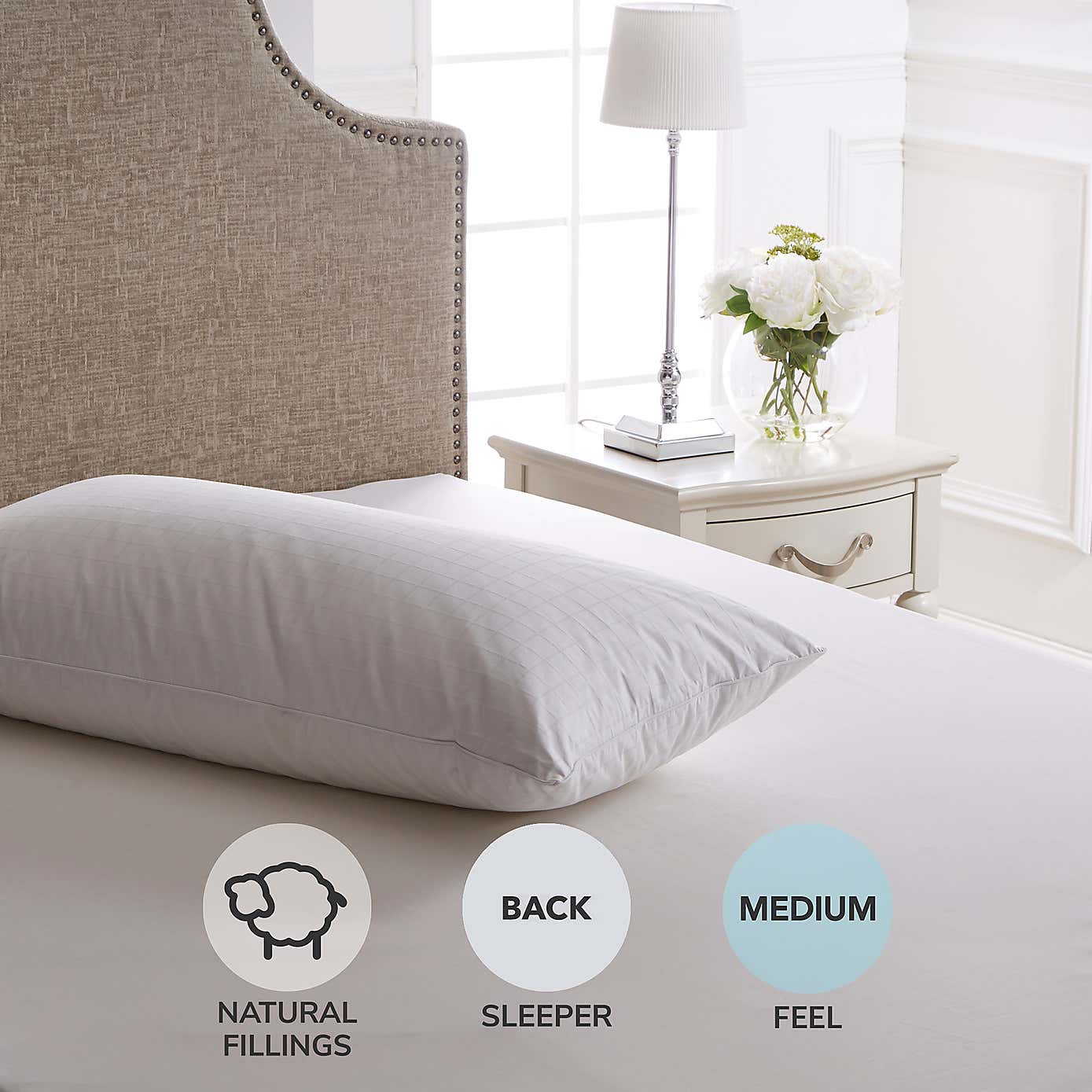 Dorma Hungarian Goose Down Soft-Support Pillow