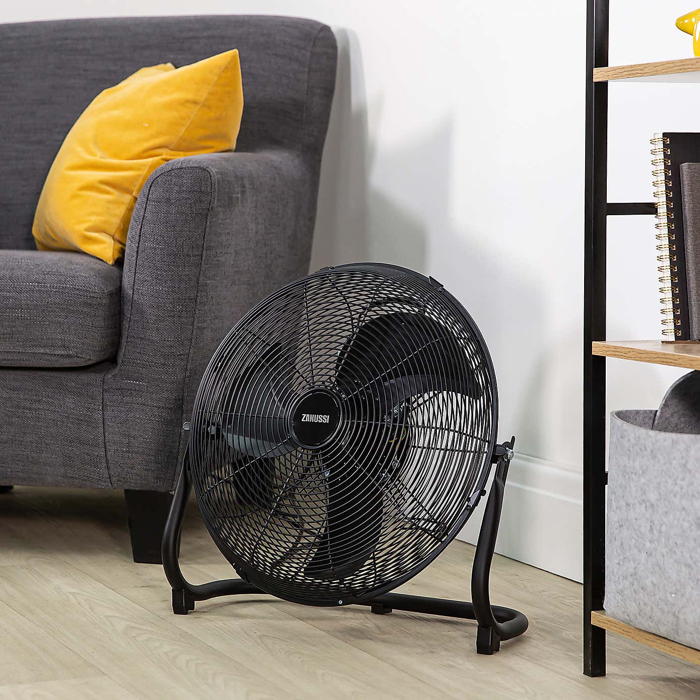 Zanussi  16" Black Floor Fan
