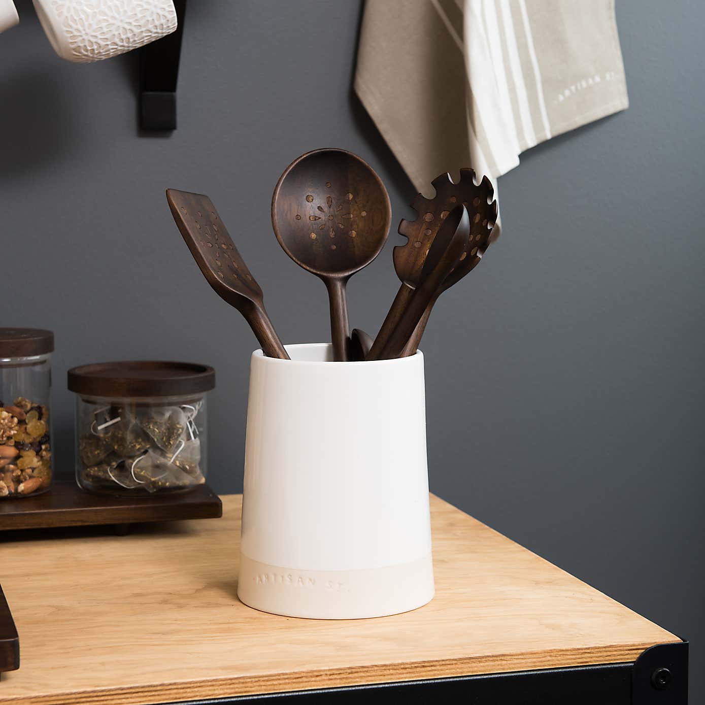Artisan Street Utensil Jar
