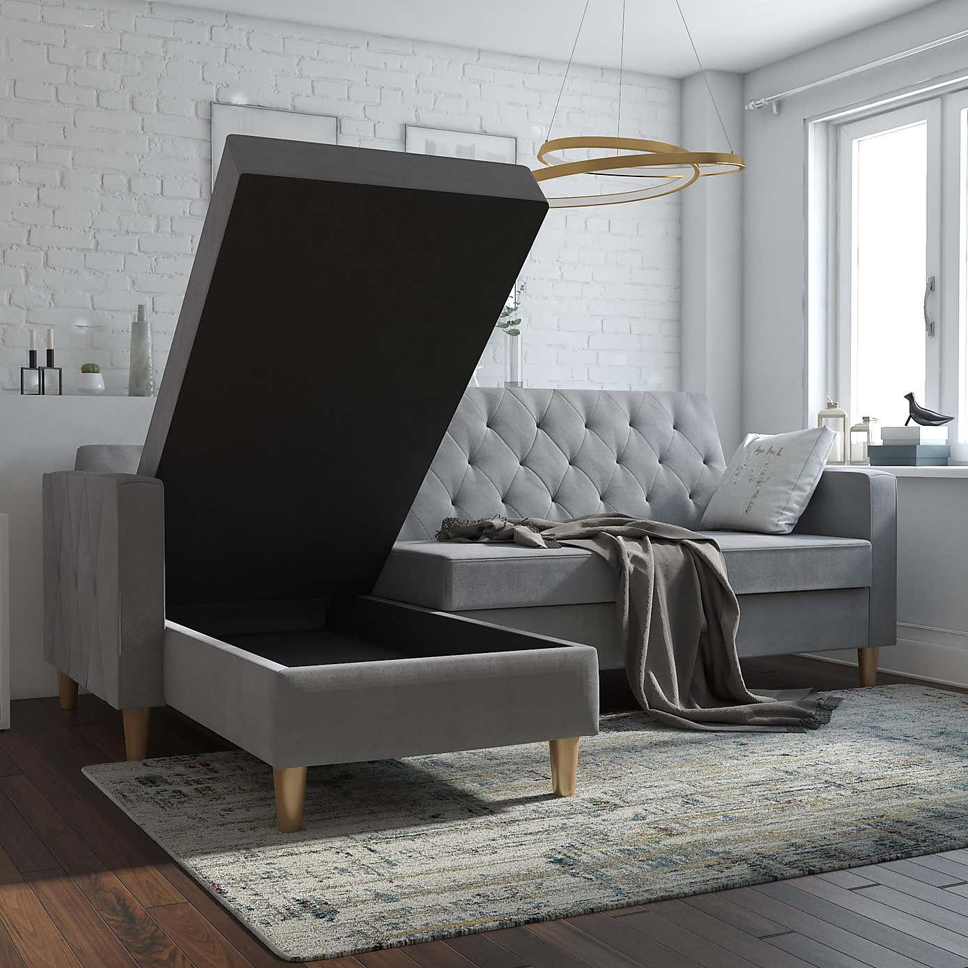 Cosmo Liberty Chenille Futon
